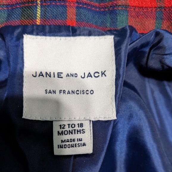 Janie & Jack Boys Plaid Blazer - Picture 3 of 5